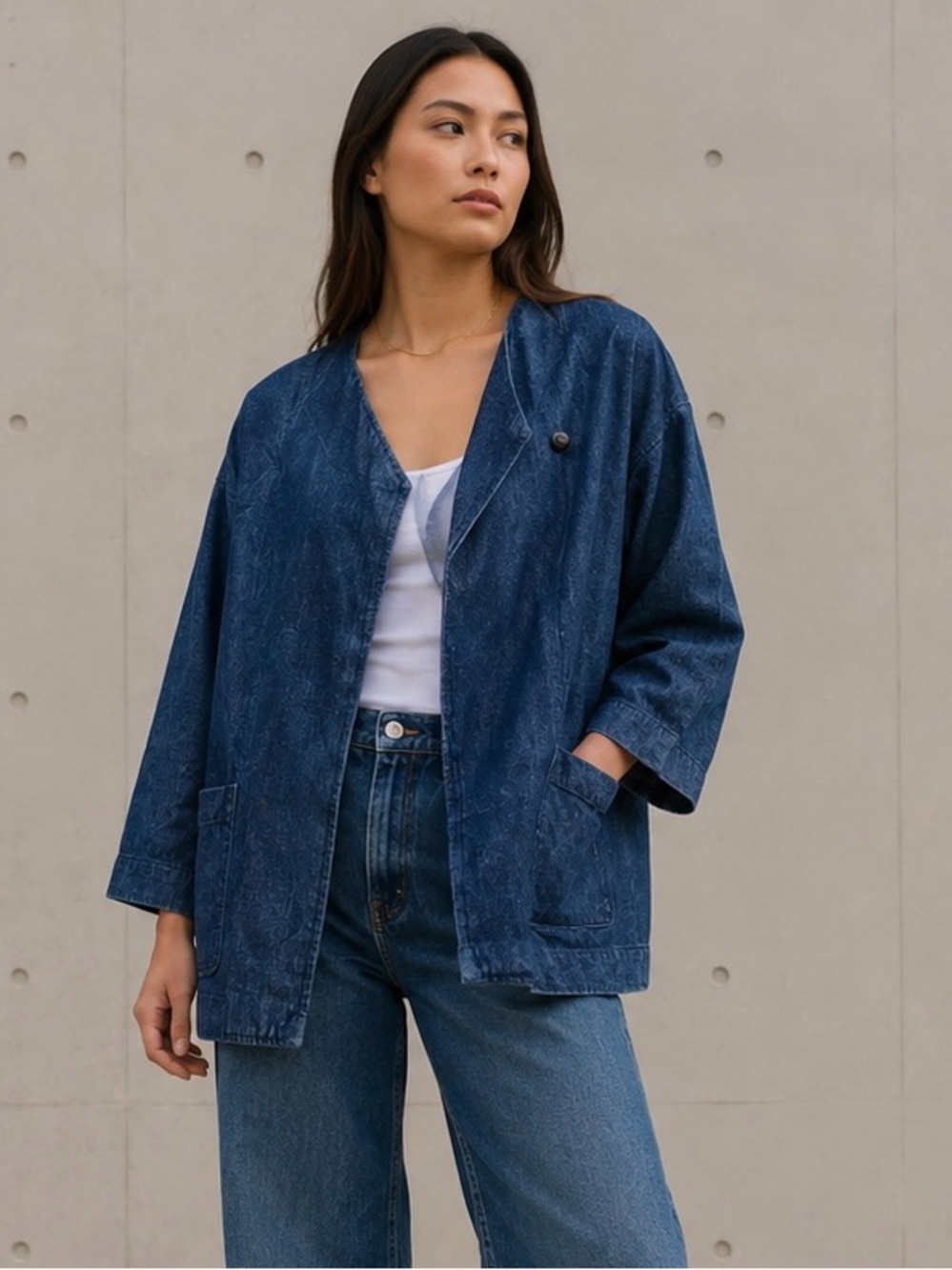 RARE•ROOTS Hemp Cortland Oversized Indigo dyed Jacket 🆕